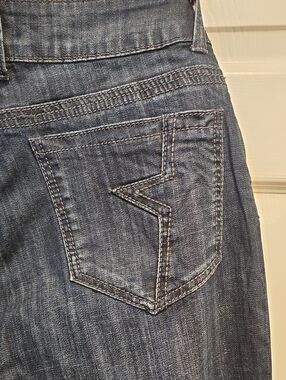 Stetson Women's Dark Blue Denim City Trouser Jeans with Stitched Back Pocket